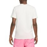 Mens Nike Swoosh Logo T Shirt Casual Cotton Top Blue White - Image 3