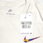 Mens Nike Swoosh Logo T Shirt Casual Cotton Top Blue White - Image 5