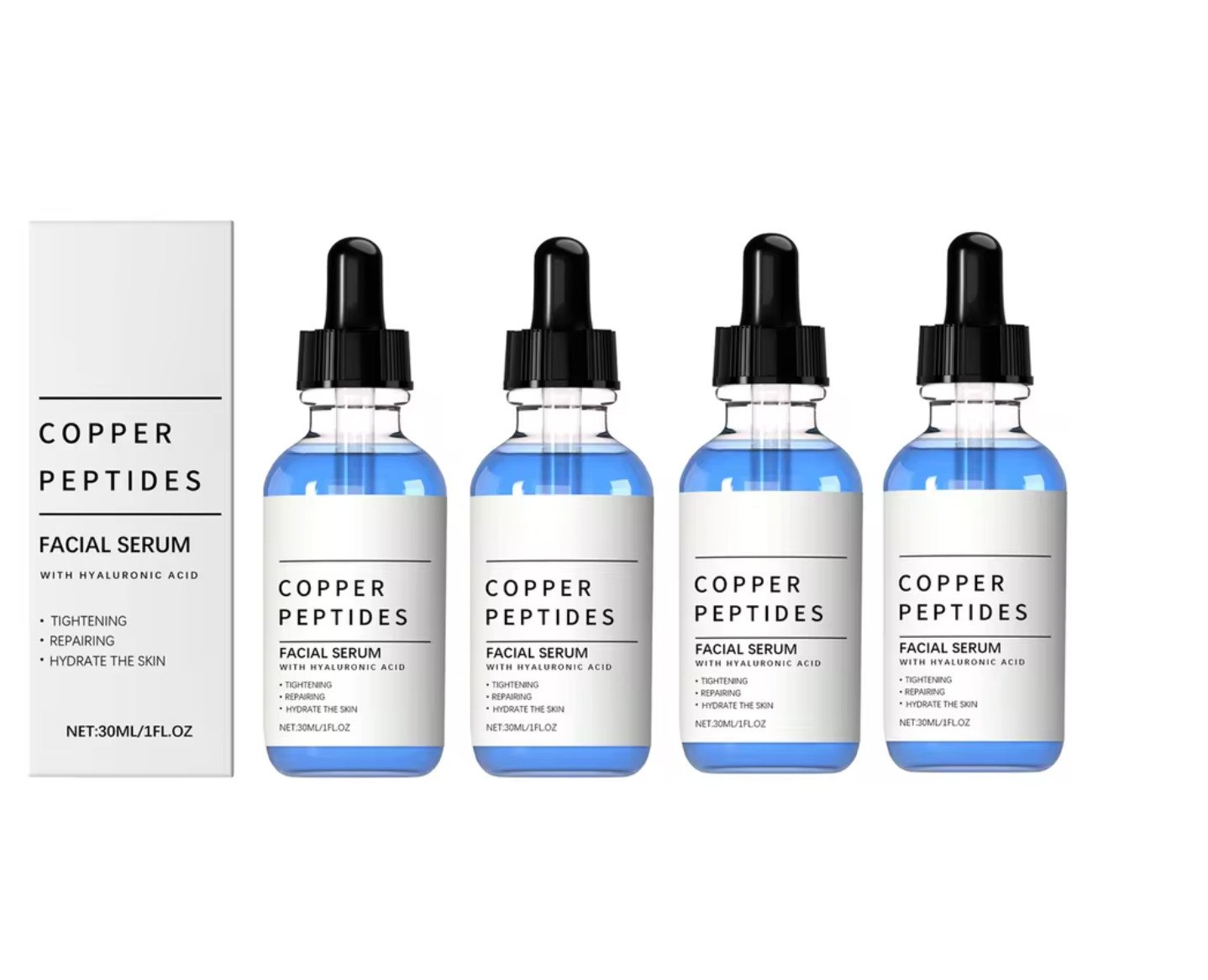 Copper Peptides Facial Serum with Hyaluronic Acid 30ml Copper Peptides Facial Serum with Hyaluronic Acid 30ml - Image 1