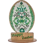 DIY Easter Bead Embroidery Handmade Wooden Table Decor